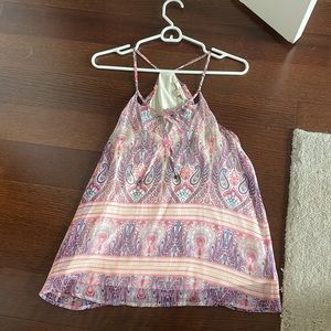 Ella Moss tank with keyhole